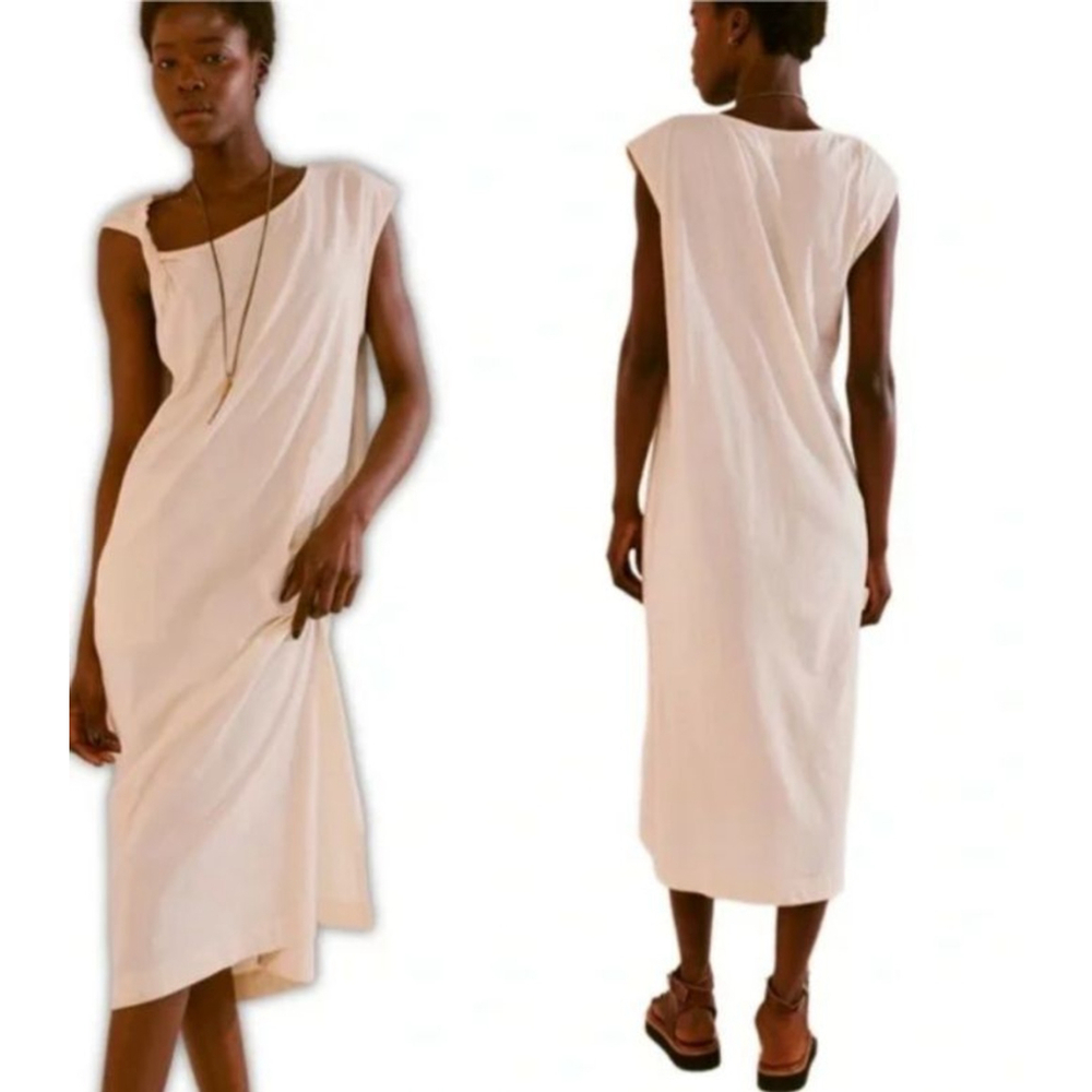 Free People Cream Midi Dress